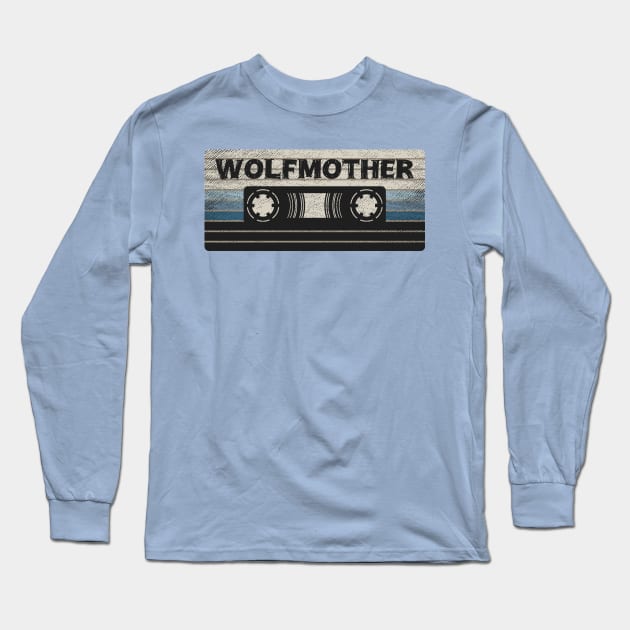 Wolfmother Mix Tape Long Sleeve T-Shirt by getinsideart